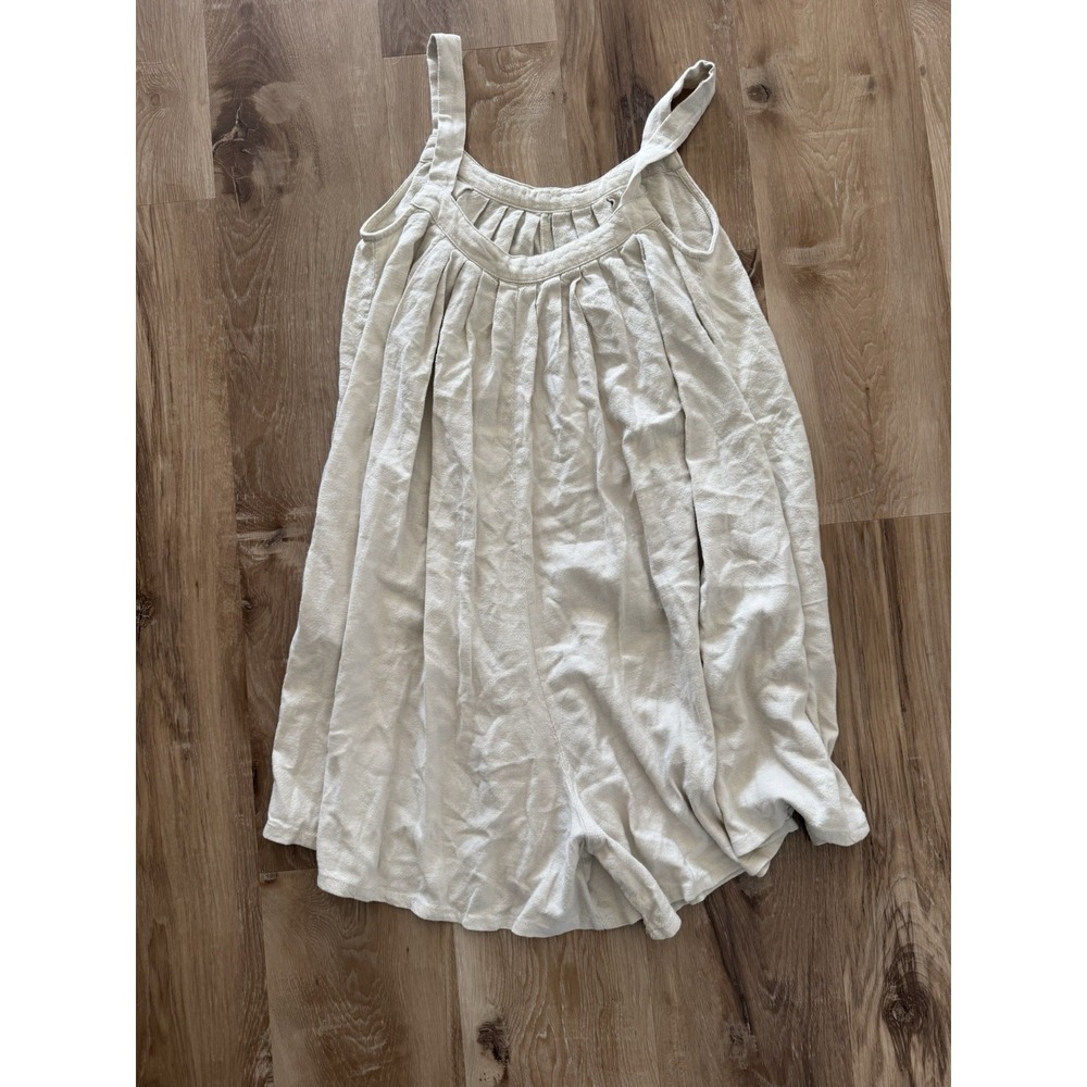 Hunter & Browner Linen/‎ Rayon Romper Size Xs Boho Cottagecore - Picture 4 of 5